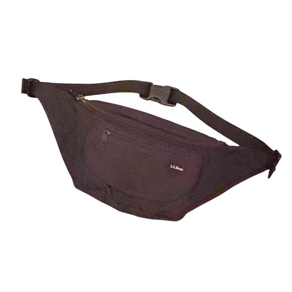 LL Bean Hiking Waist Bag Fanny Pack Adjustable Strap Utility Pack Black - Picture 5 of 5